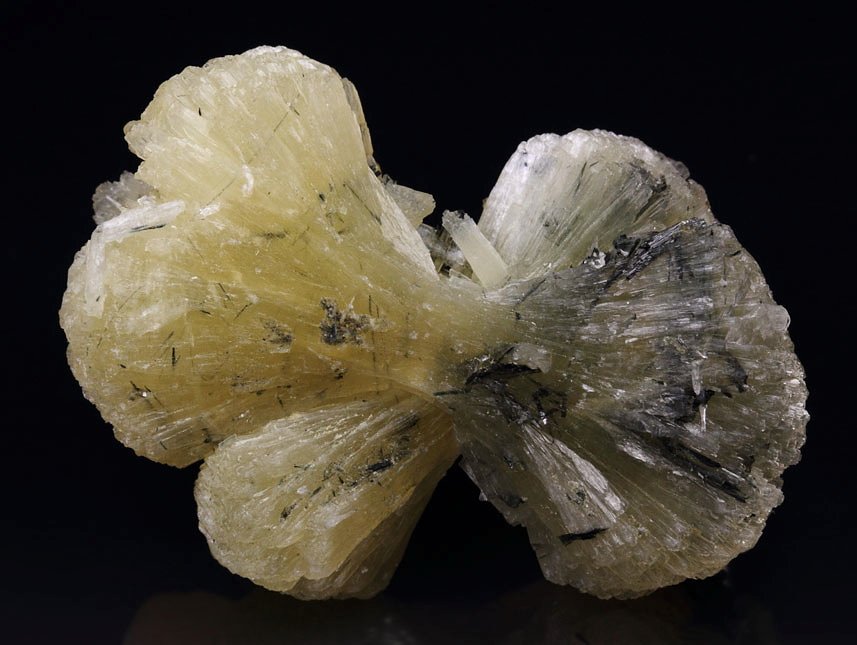 bow ties STILBITE with EPIDOTE inclusions - floater