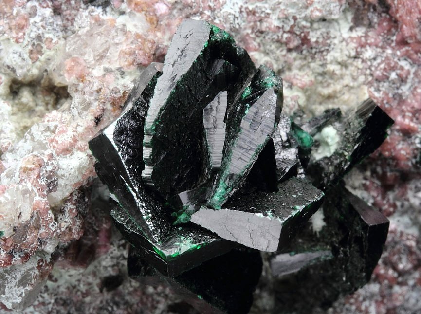 crystallized MALACHITE, CHRYSOCOLLA, QUARTZ