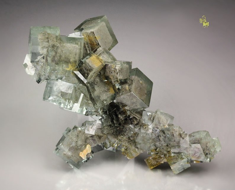 FLUORITE with PHANTOMS - floater 