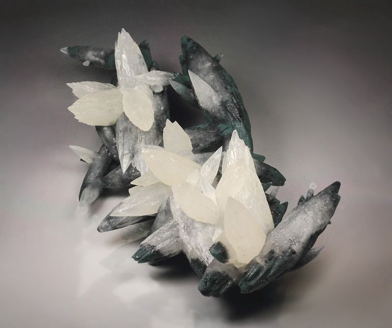CALCITE with CELADONITE inclusions
