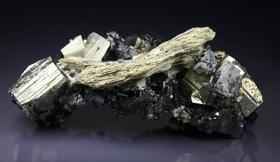 PYRITE, CALCITE, SPHALERITE, GALENA