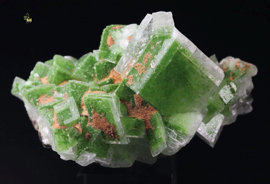 CALCITE with DUFTITE inclusions