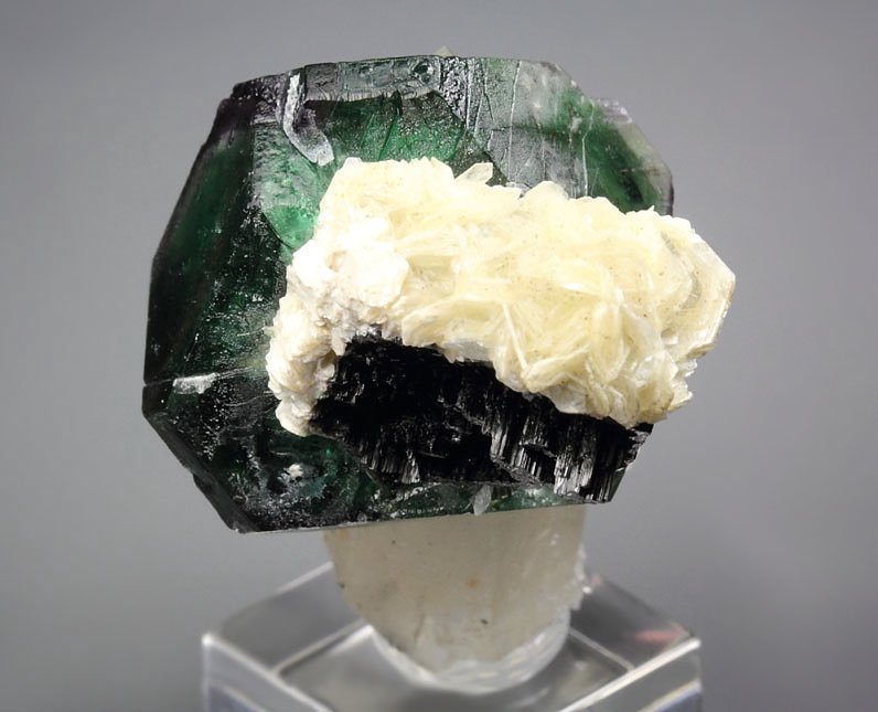 FLUORITE, QUARTZ, MUSCOVITE, TOURMALINE var. SCHORL