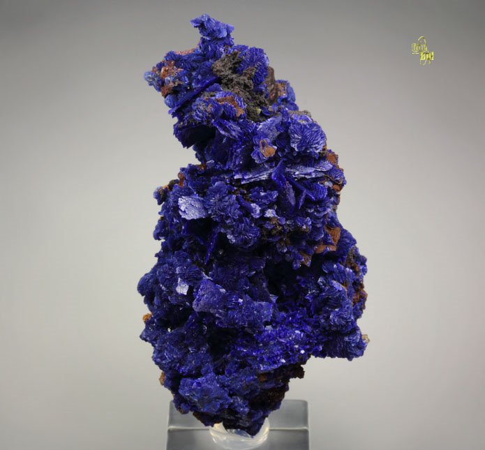 AZURITE, QUARTZ