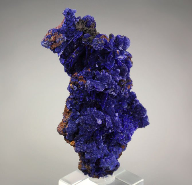 AZURITE, QUARTZ