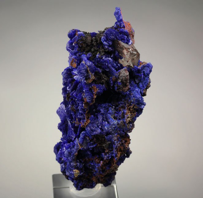 AZURITE, QUARTZ