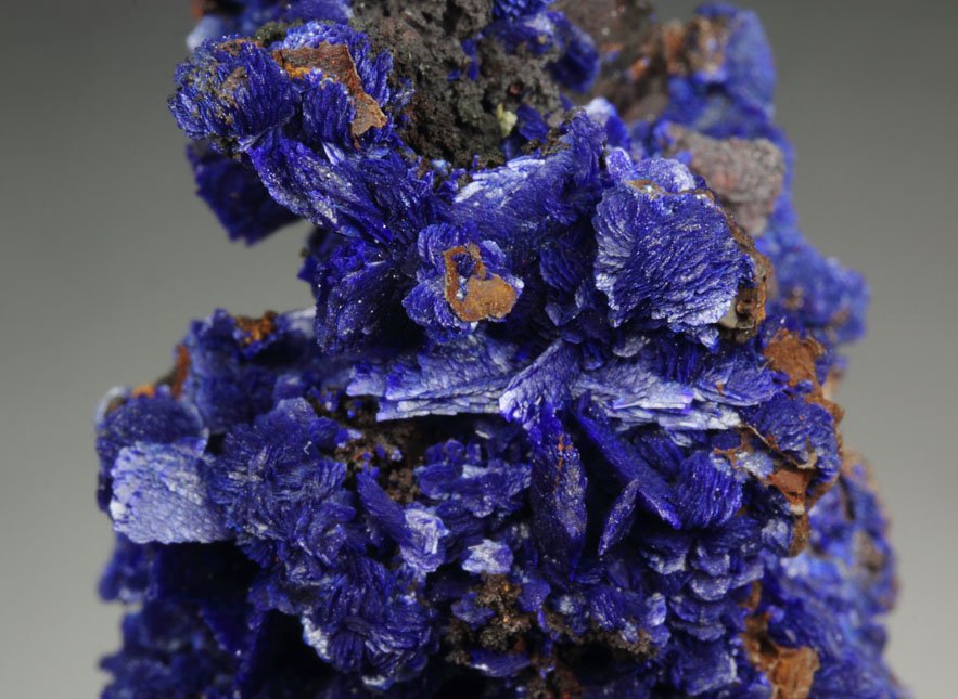 AZURITE, QUARTZ