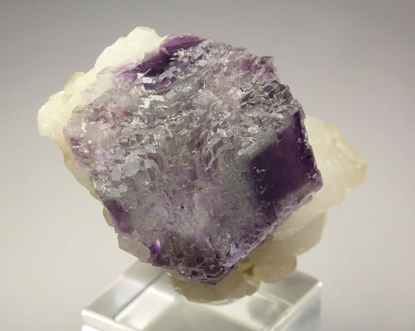 FLUORITE with PHANTOMS, CALCITE