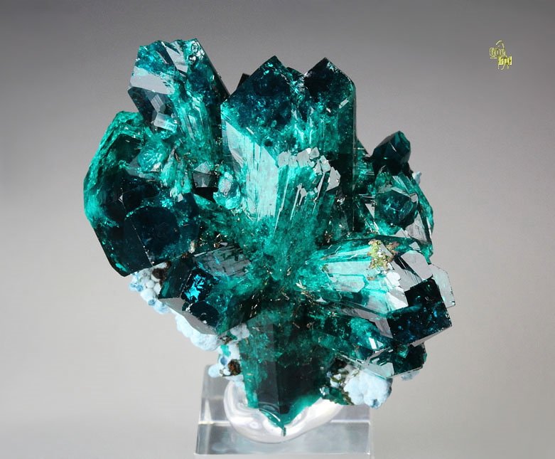 gem DIOPTASE, SHATTUCKITE  