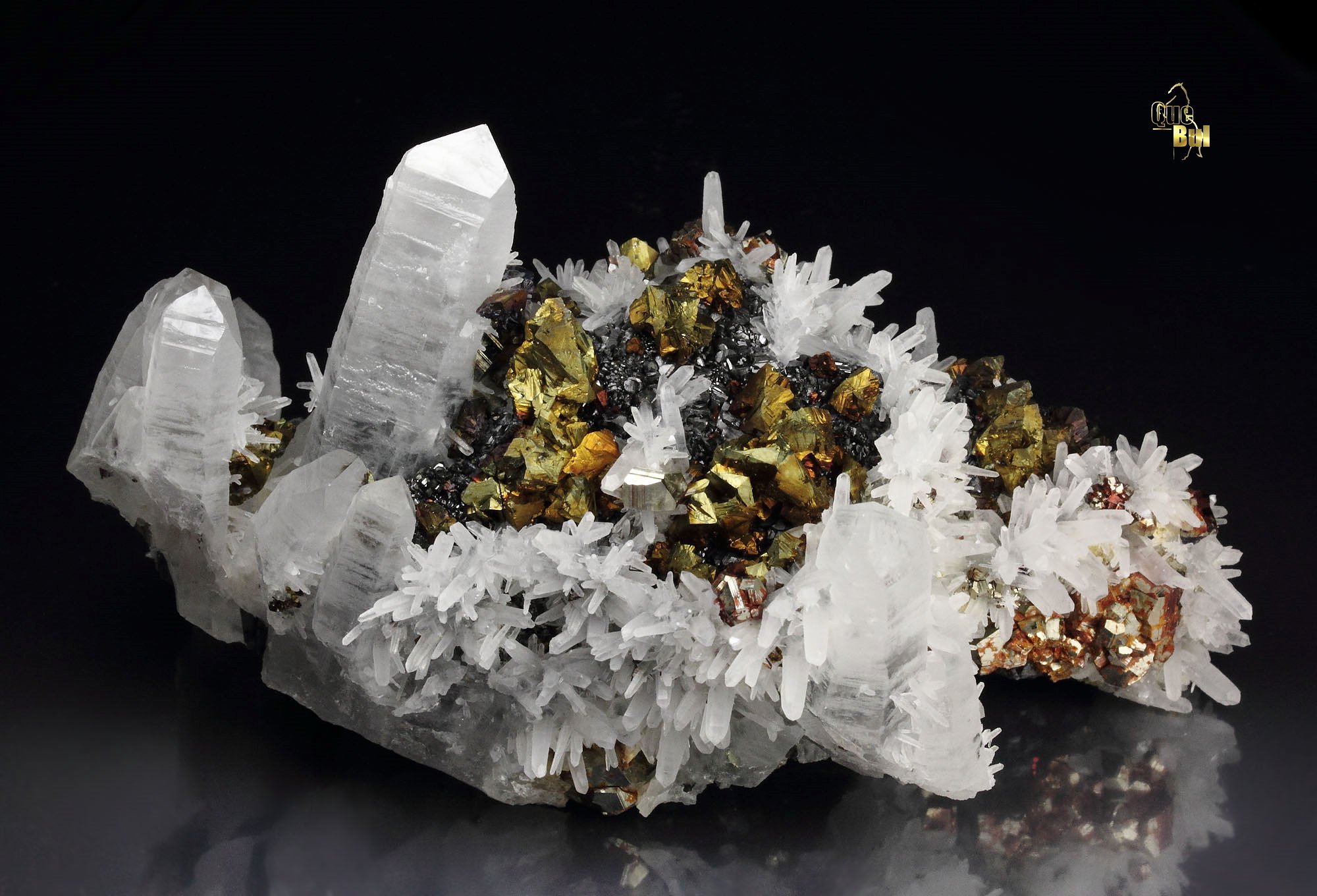 QUARTZ, CHALCOPYRITE, PYRITE, SPHALERITE