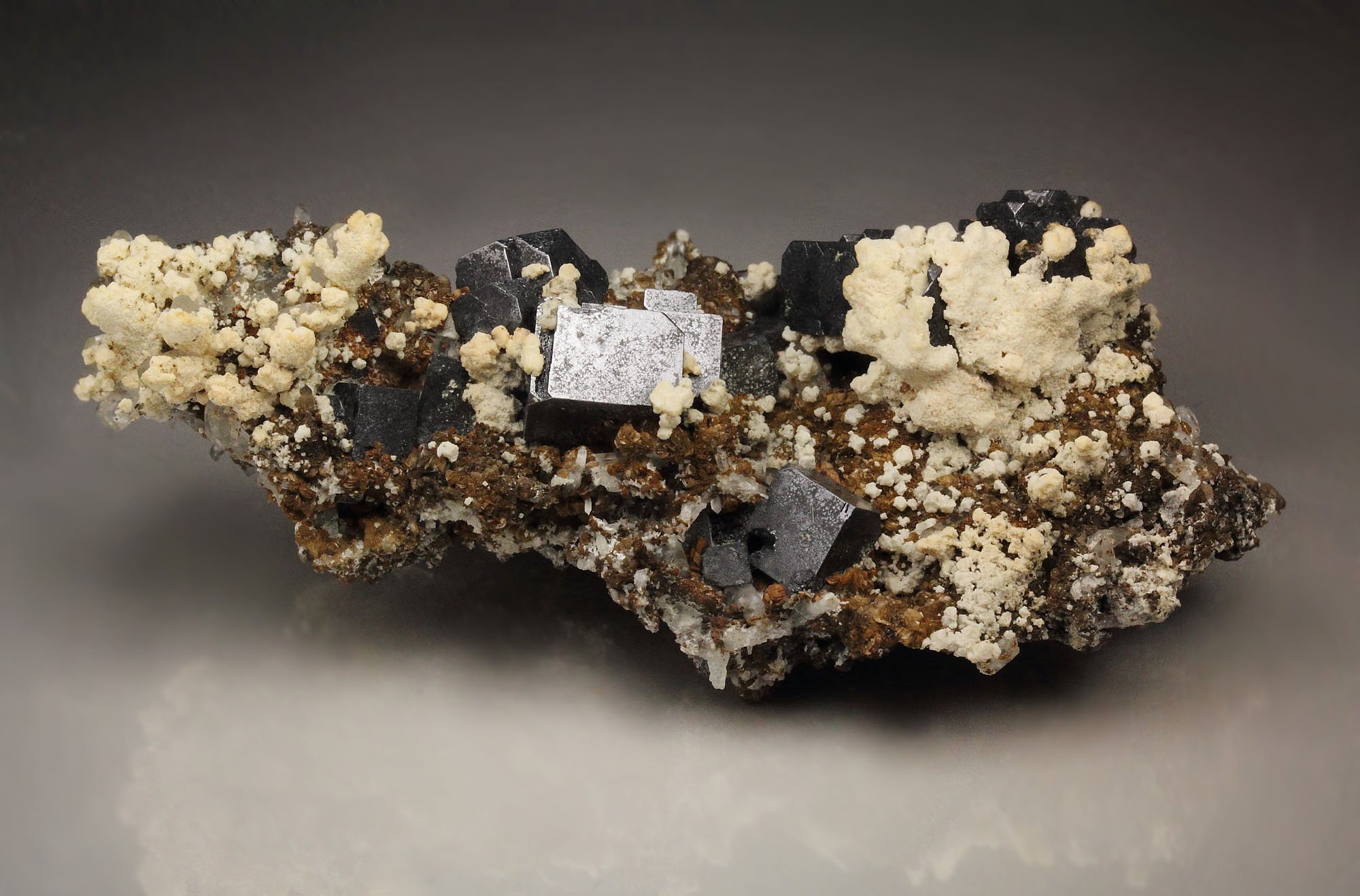 skeletal GALENA, QUARTZ, CALCITE