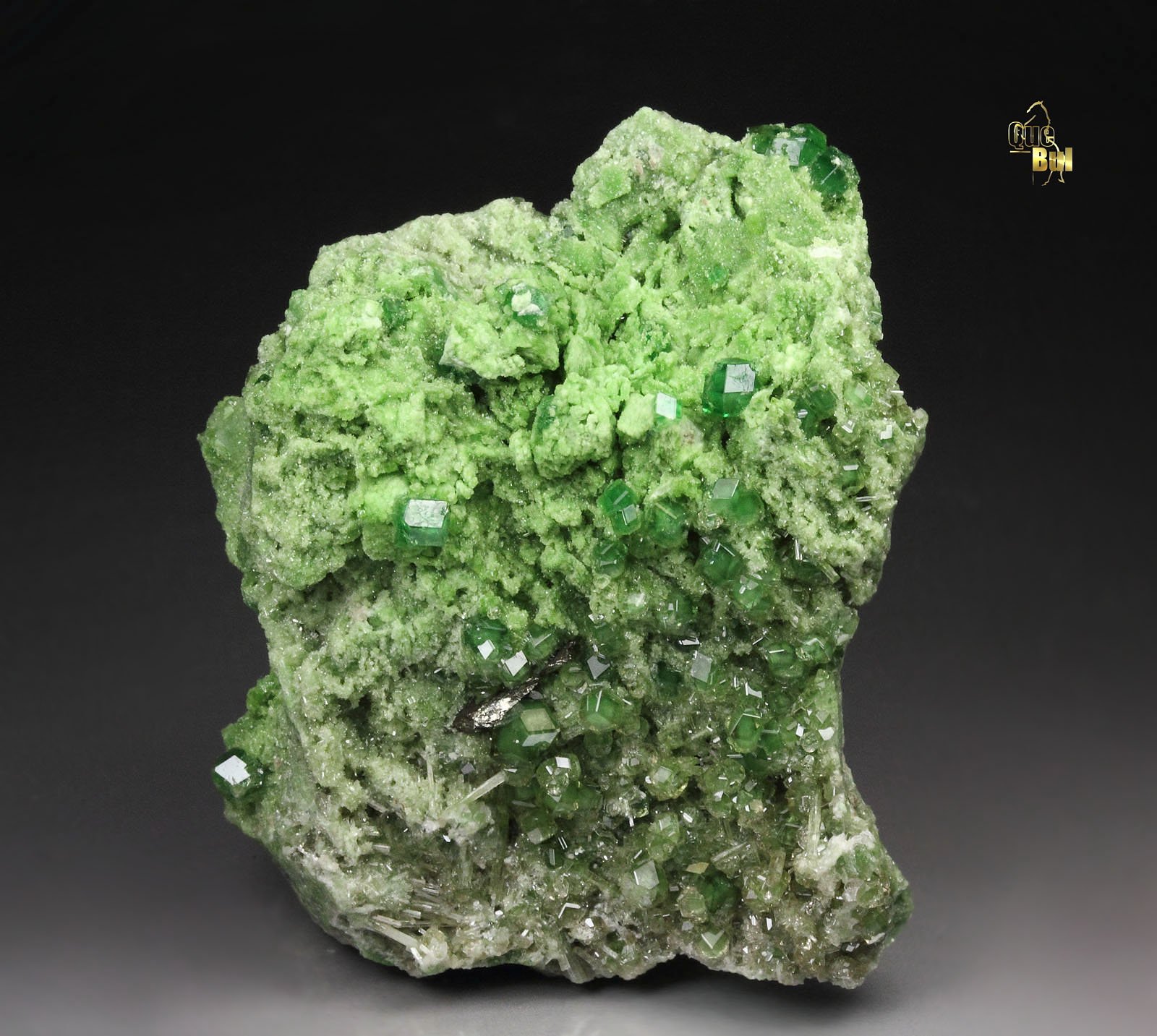 HEAZLEWOODITE, gem GARNET var. GROSSULAR var. CHROMIAN, DIOPSIDE