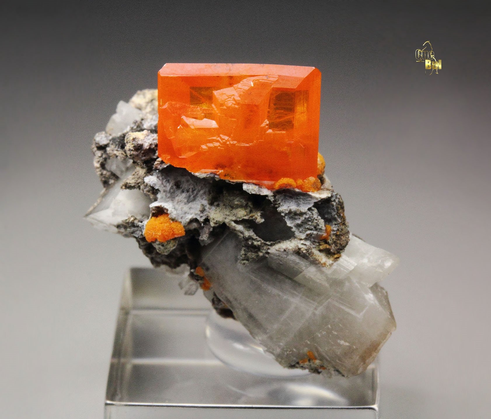 WULFENITE, MIMETITE, CALCITE