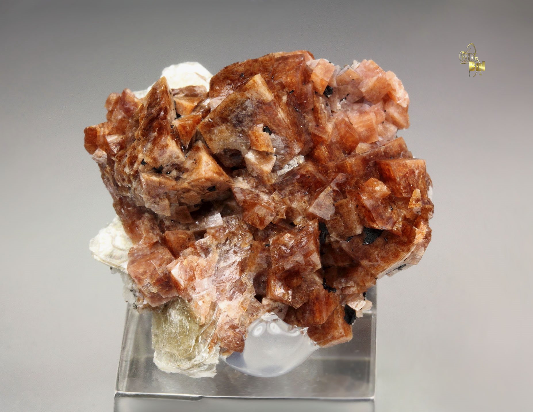 RHODOCHROSITE, POLYLITHIONITE, AEGIRINE