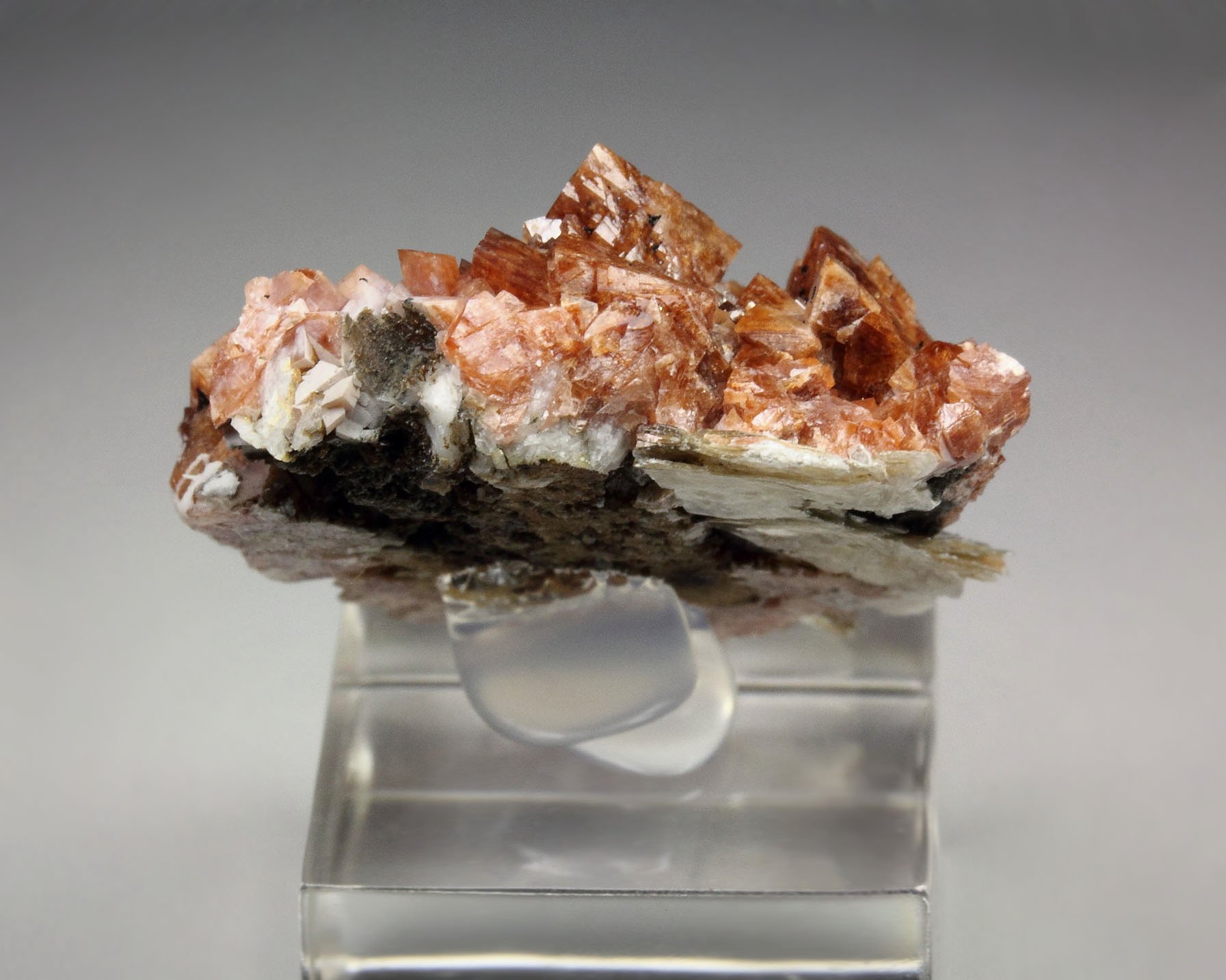 RHODOCHROSITE, POLYLITHIONITE, AEGIRINE