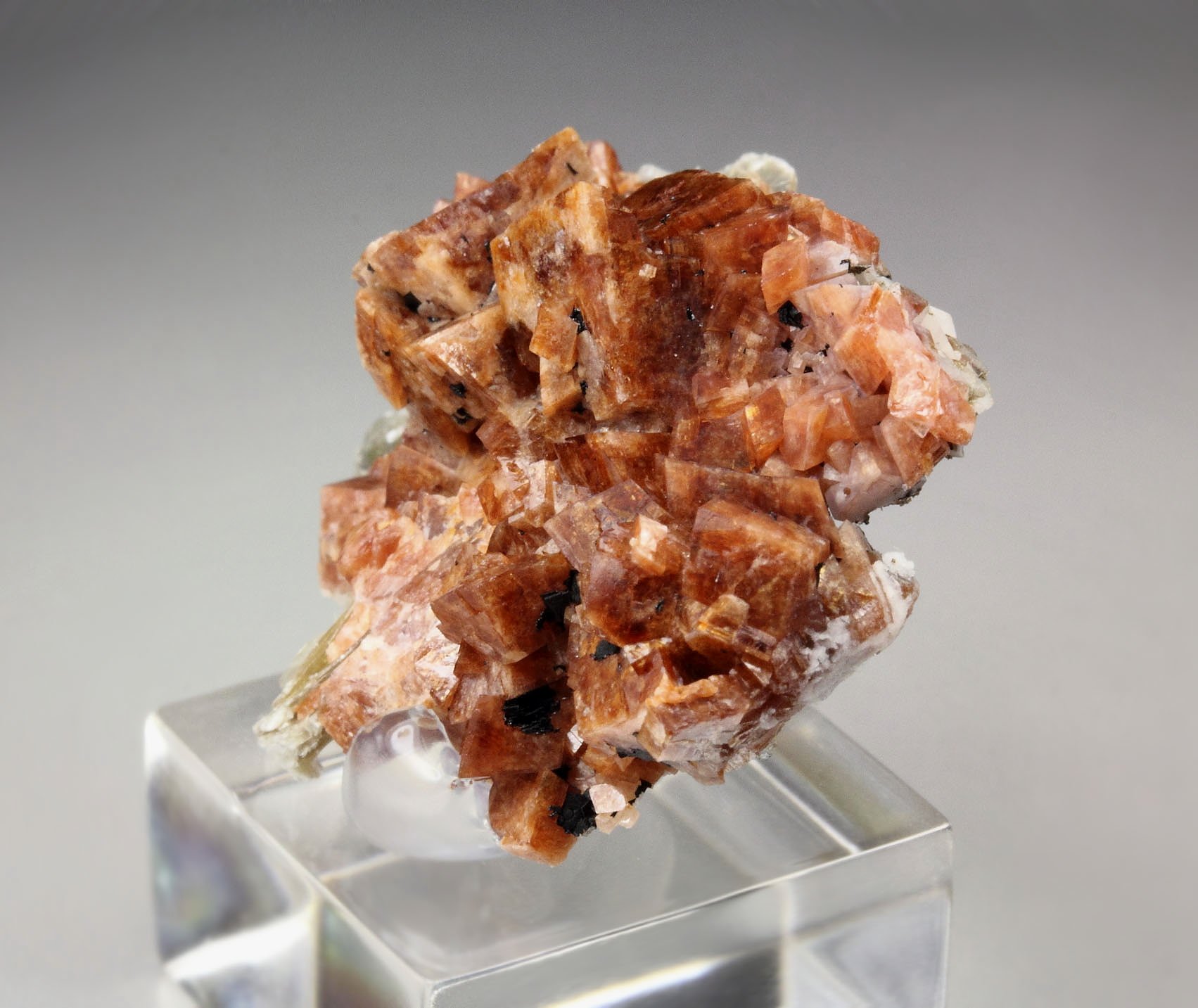 RHODOCHROSITE, POLYLITHIONITE, AEGIRINE