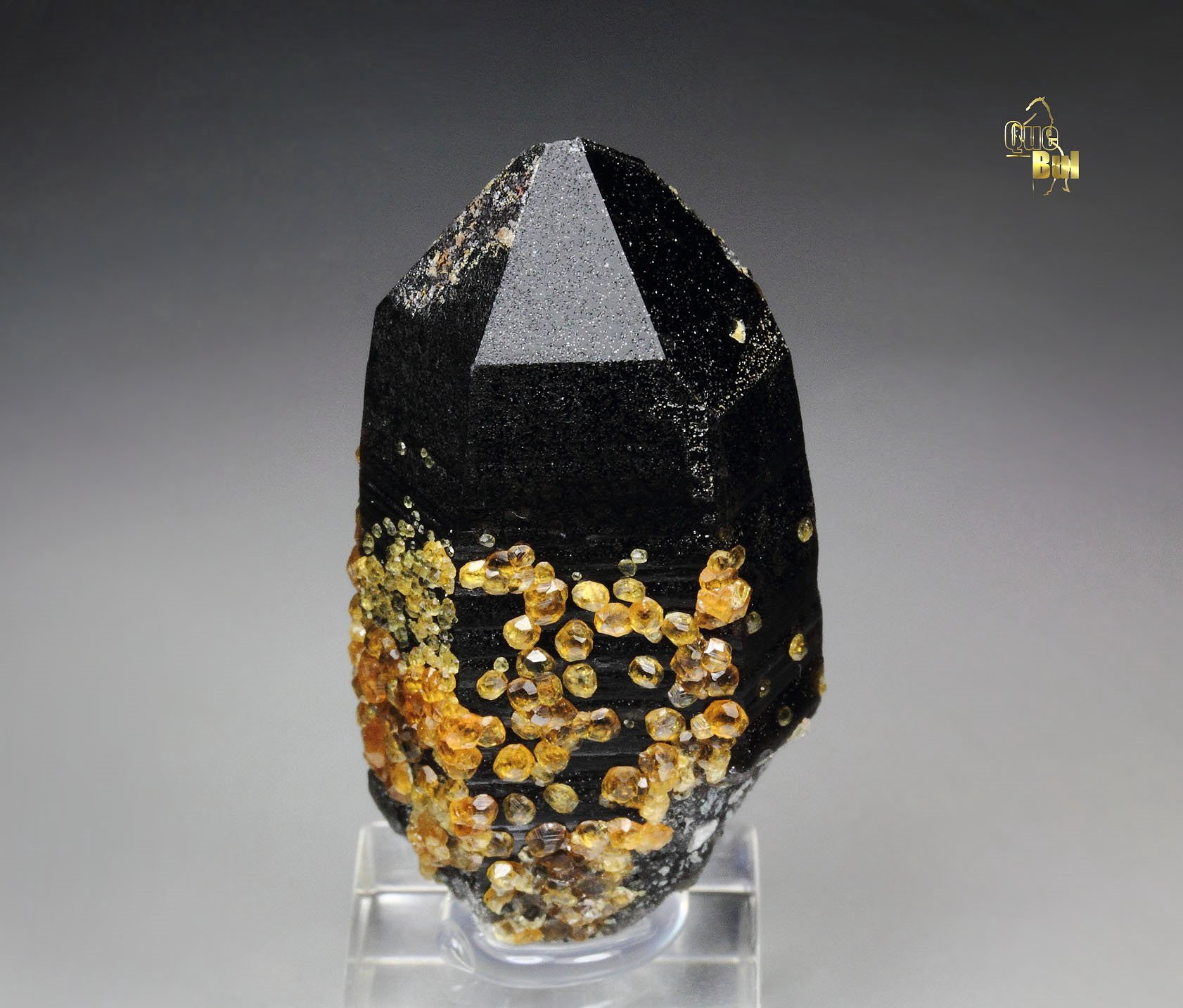 gem GARNET var. SPESSARTINE, QUARTZ var. SMOKY