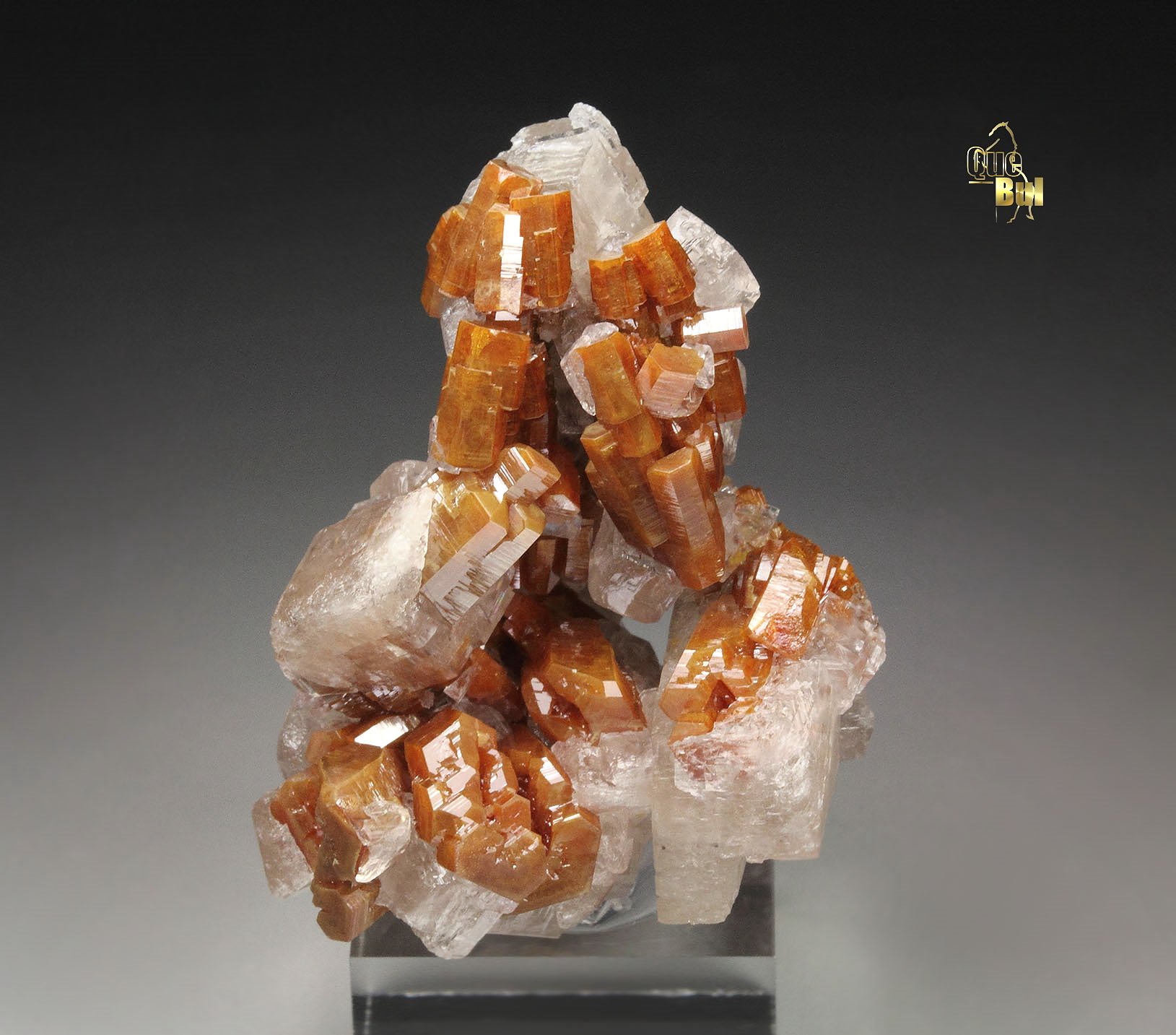 VANADINITE, CALCITE