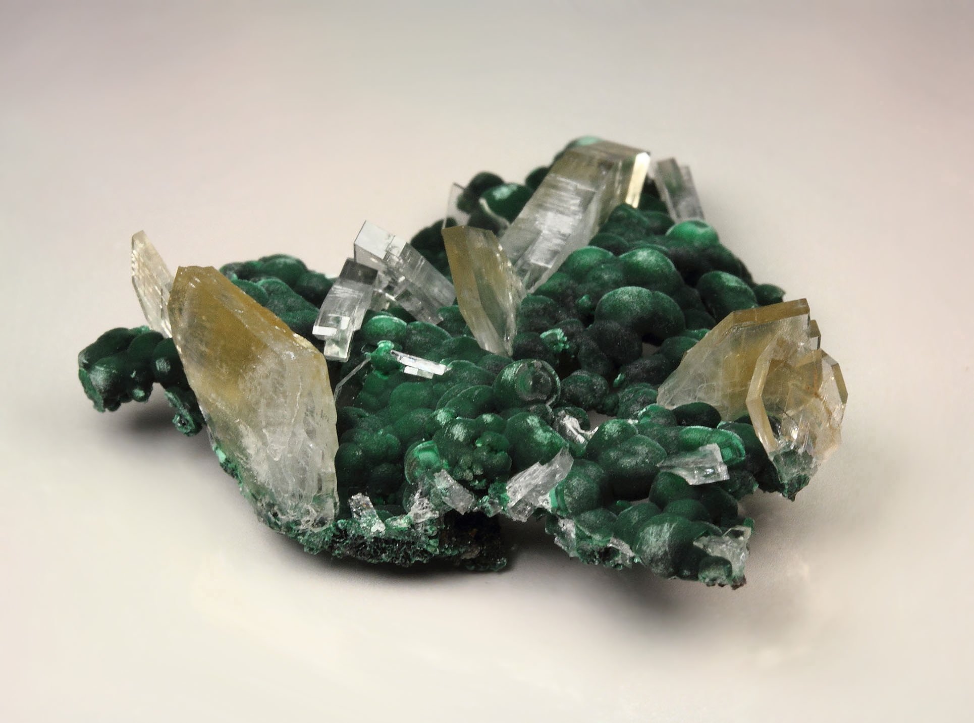 BARYTE, MALACHITE