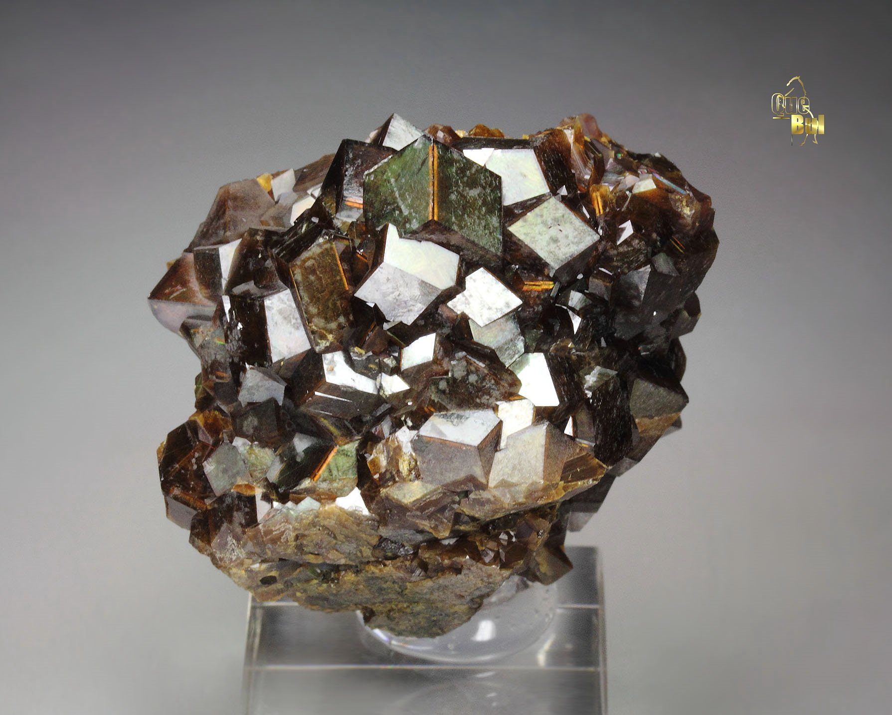 iridescent rainbow GARNET var. ANDRADITE