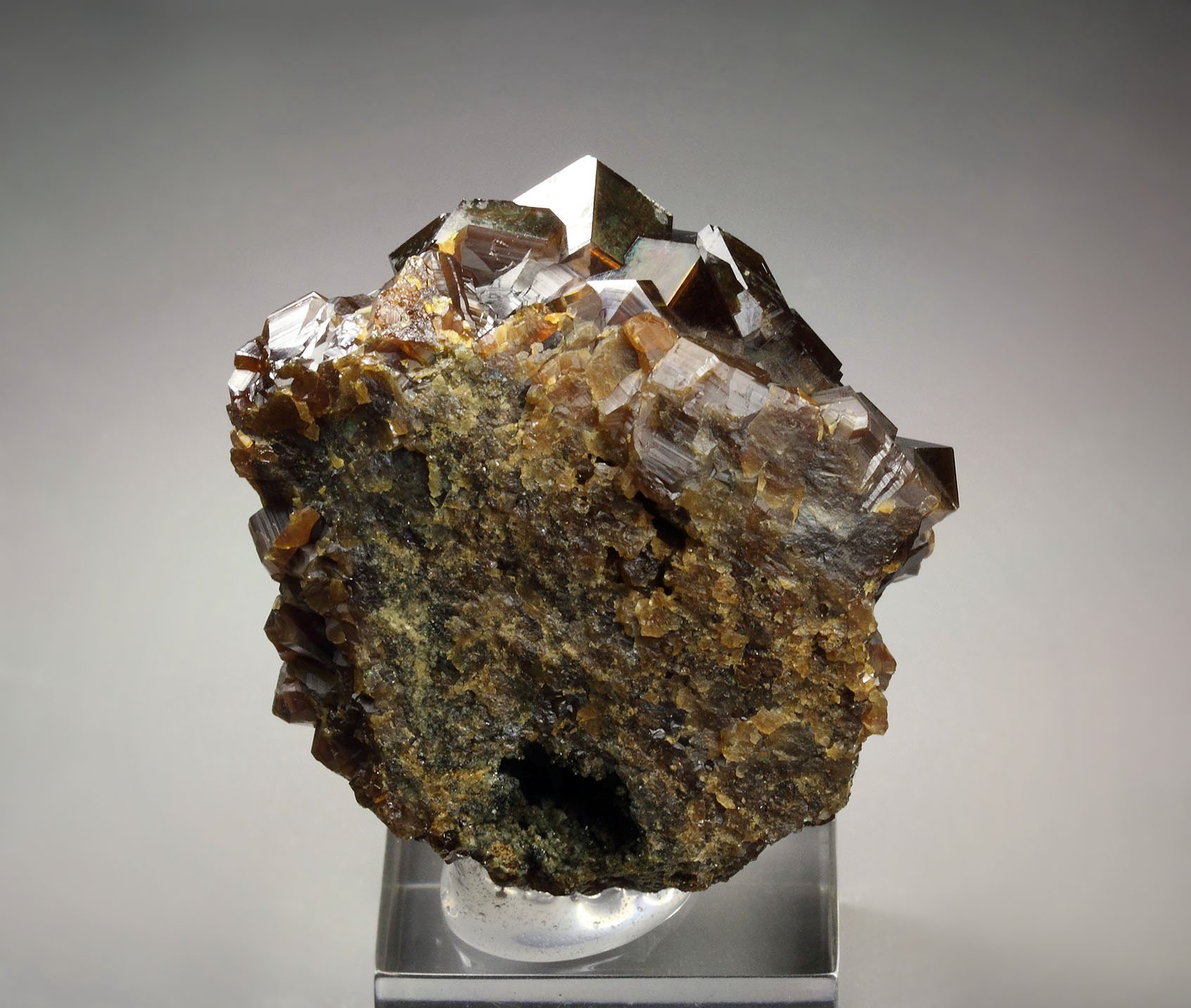 iridescent rainbow GARNET var. ANDRADITE