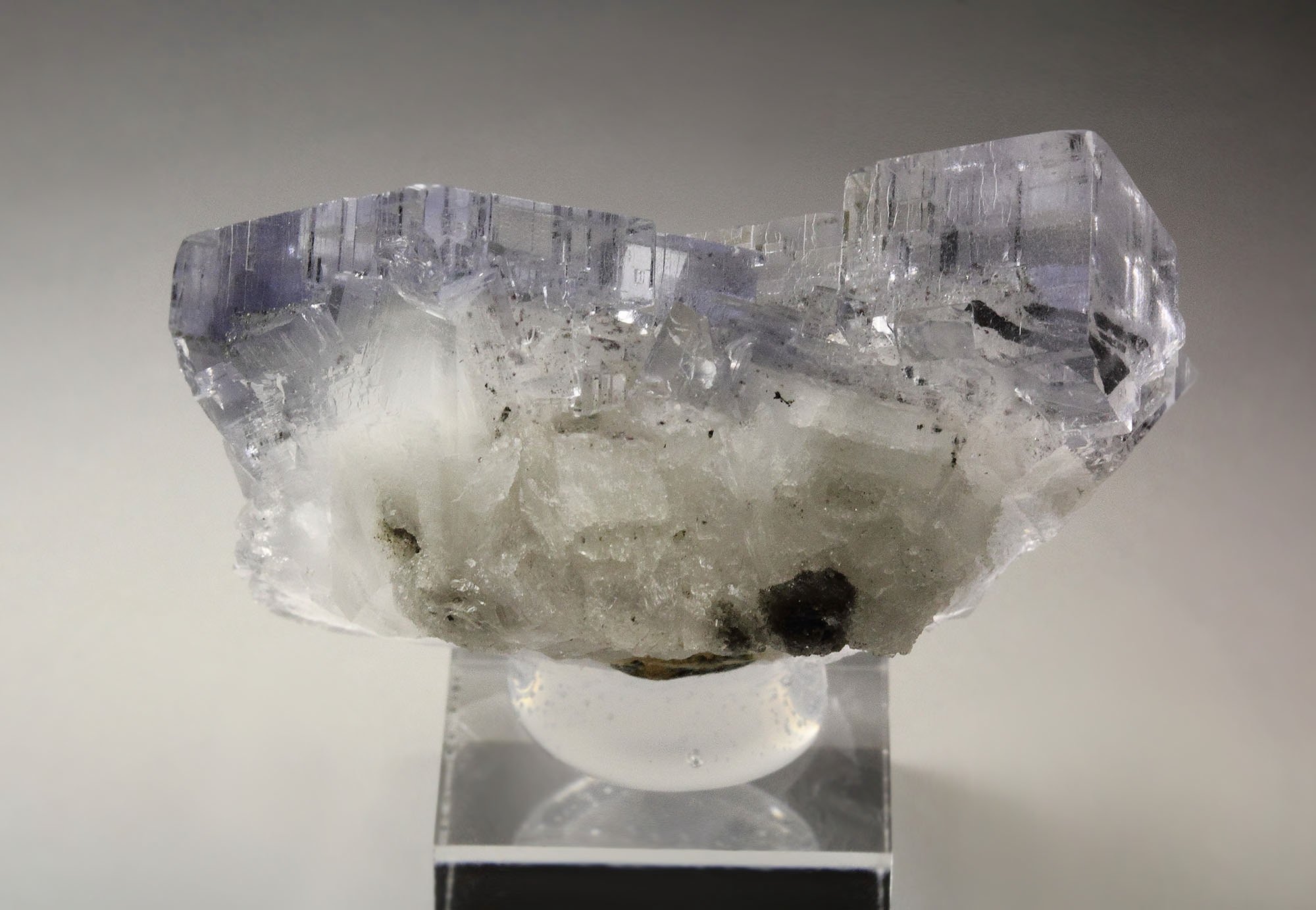 FLUORITE with PHANTOMS, PYRITE inclusions