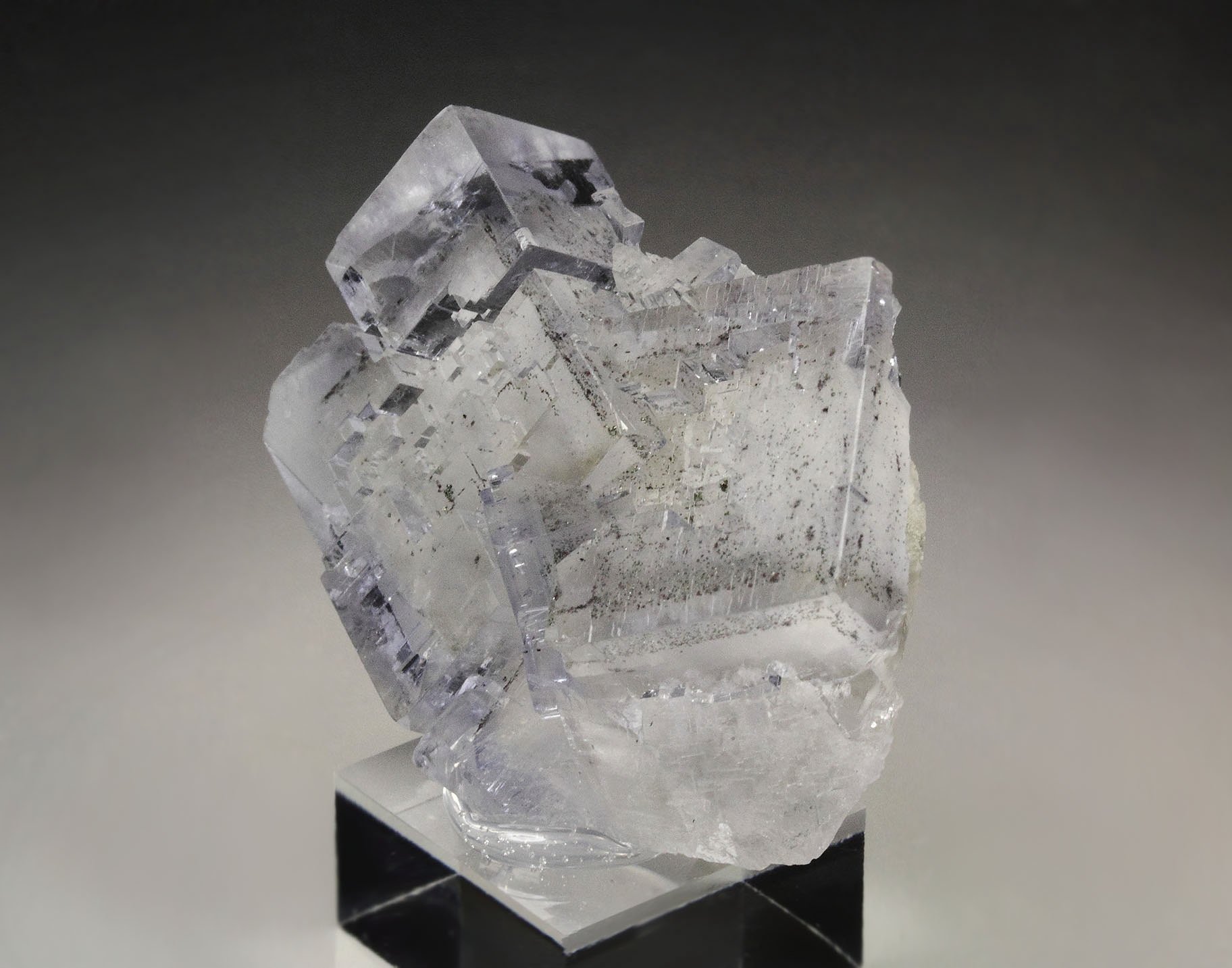 FLUORITE with PHANTOMS, PYRITE inclusions