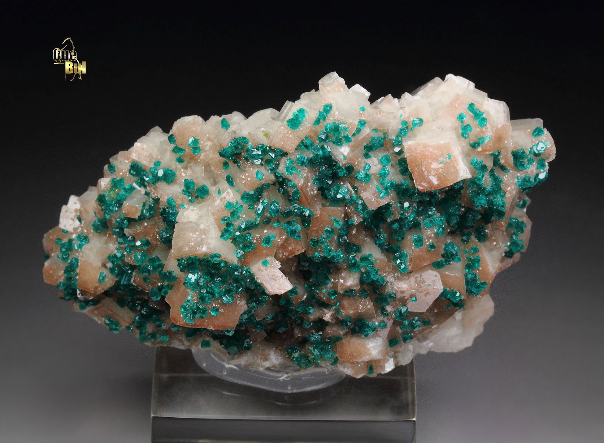 DIOPTASE, CALCITE