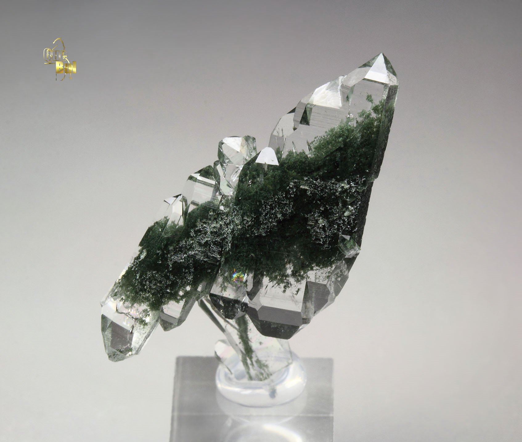 QUARTZ var. FADEN with chlorite group inclusions