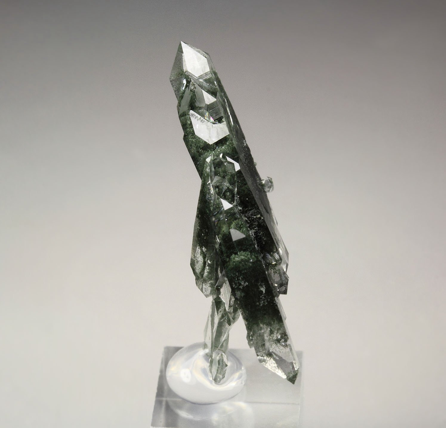 QUARTZ var. FADEN with chlorite group inclusions