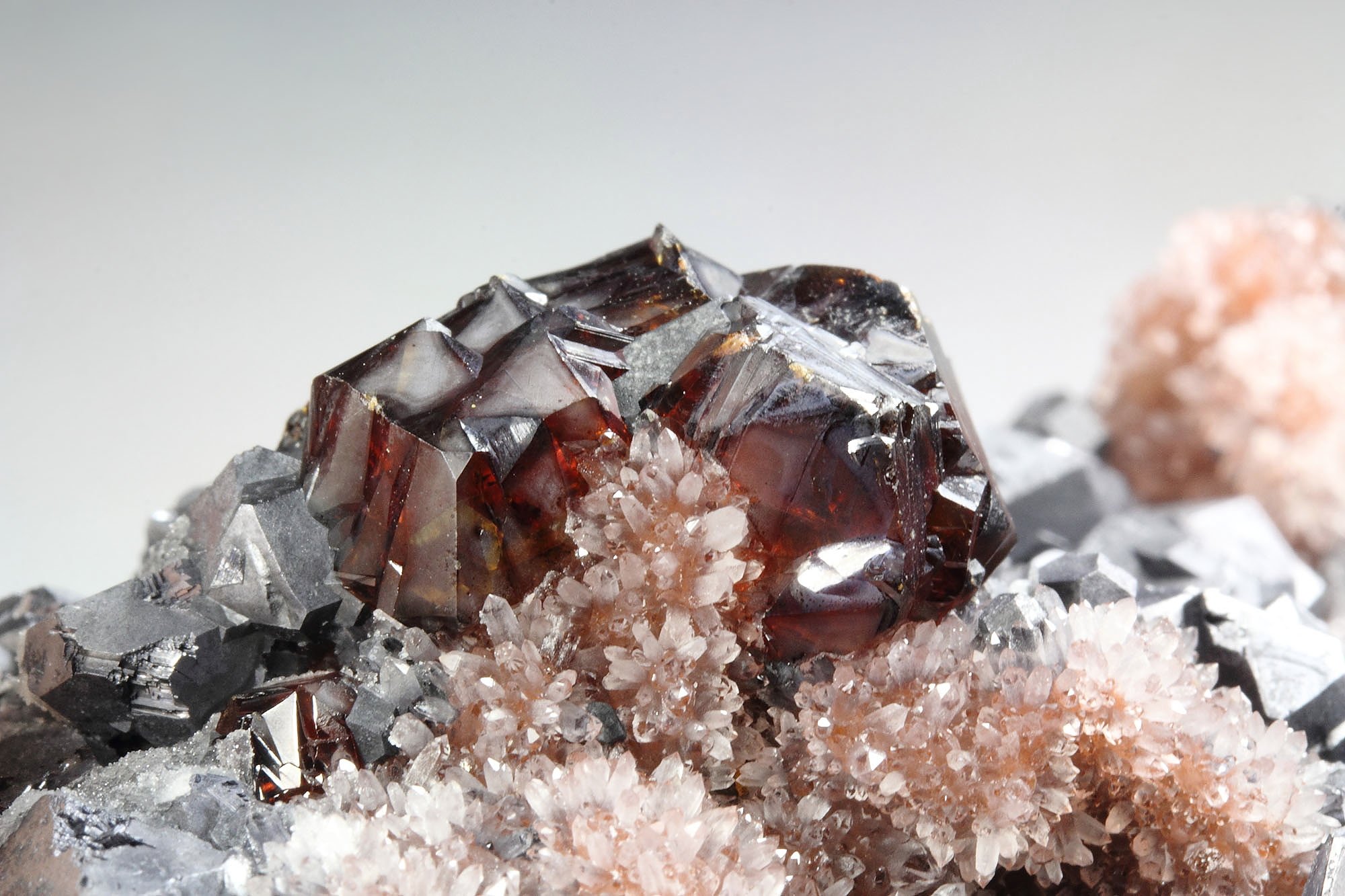 gemmy SPHALERITE, GALENA, QUARTZ