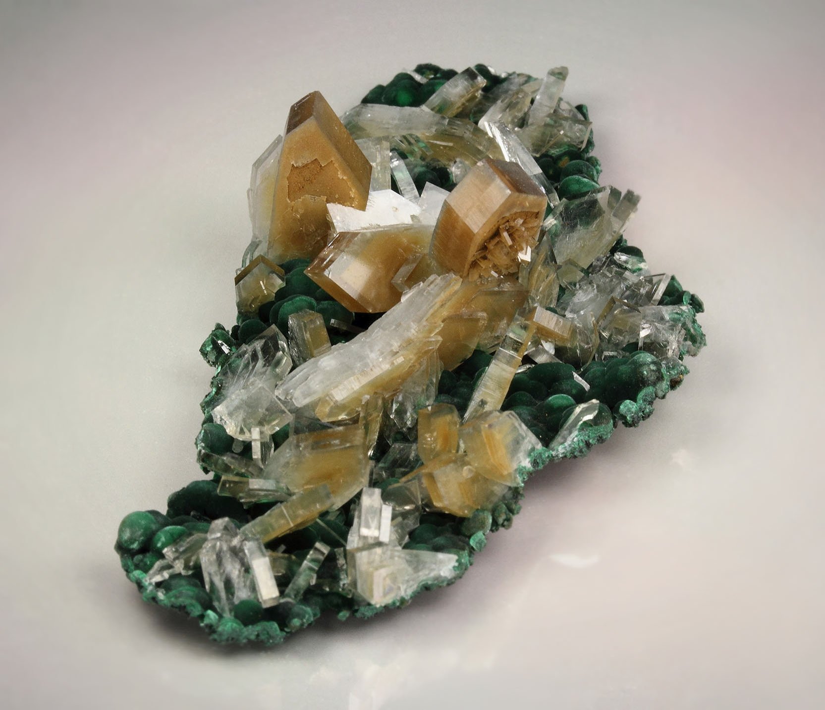 BARYTE, MALACHITE