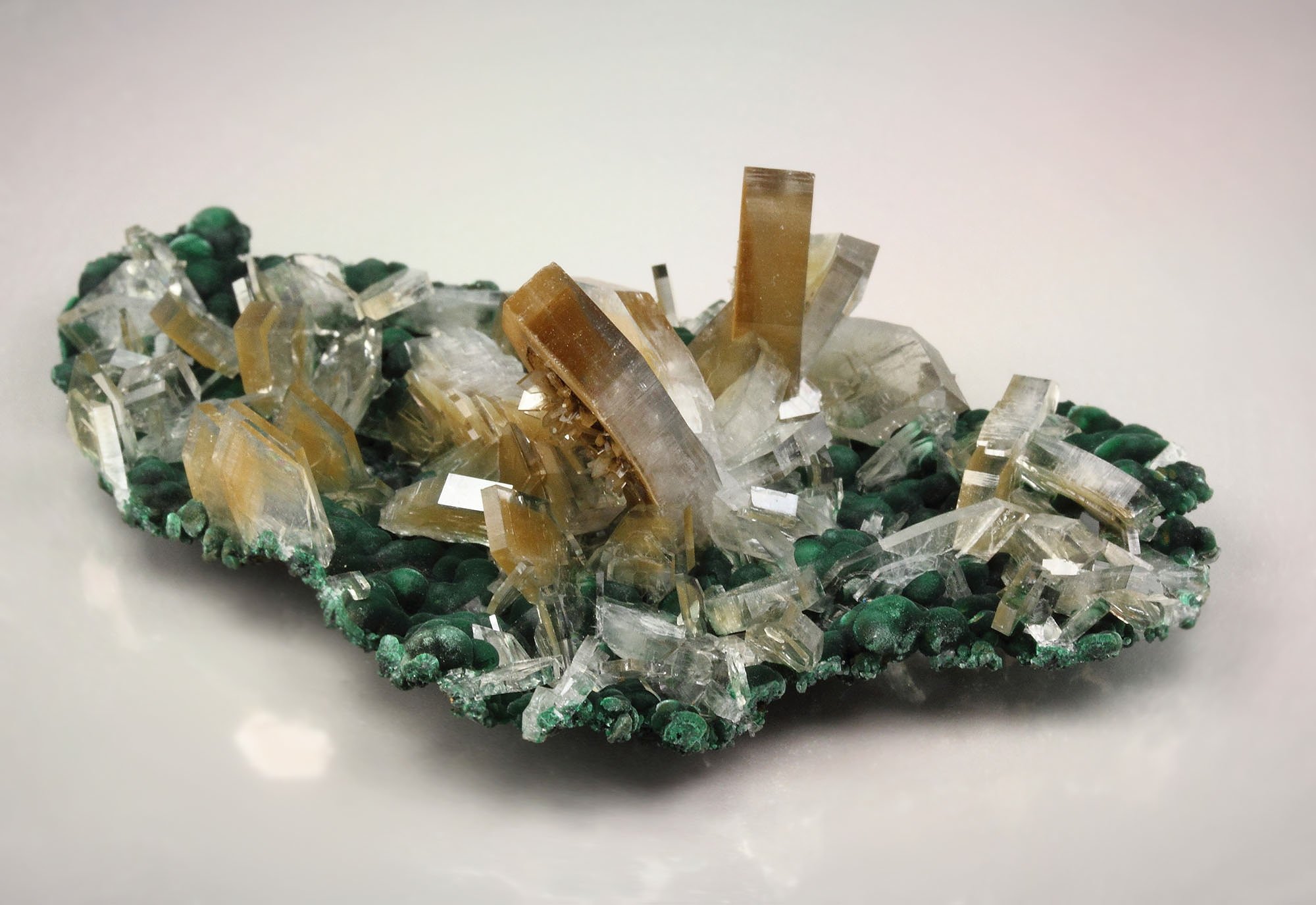 BARYTE, MALACHITE