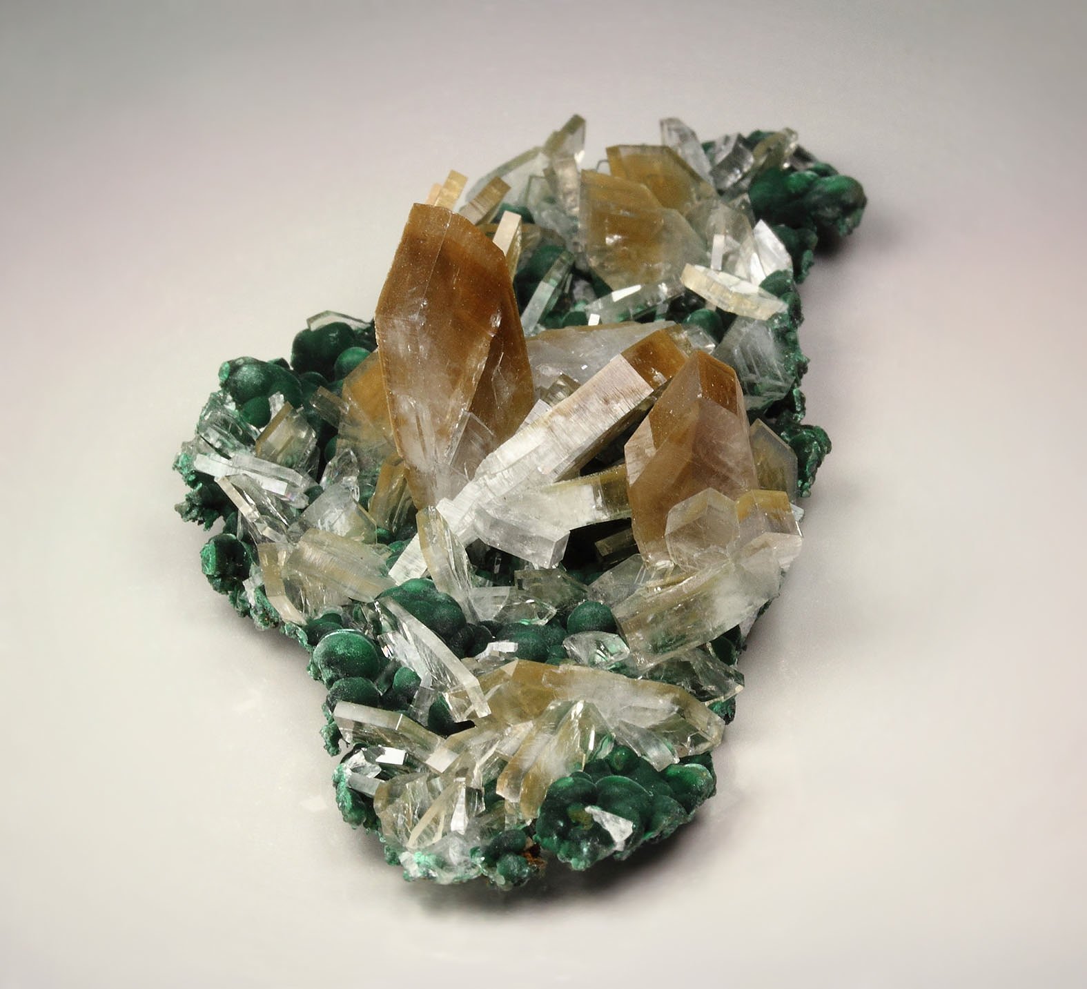 BARYTE, MALACHITE