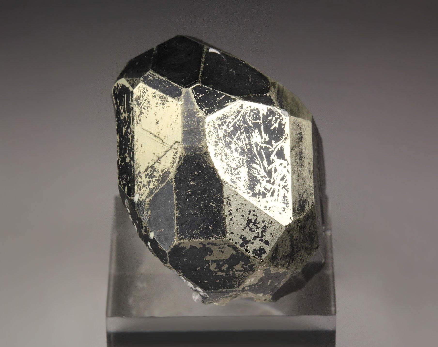 PYRITE with CHALCOCITE coating