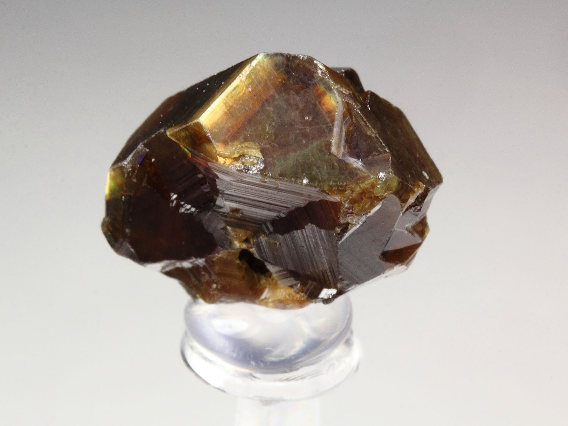 iridescent rainbow GARNET var. ANDRADITE