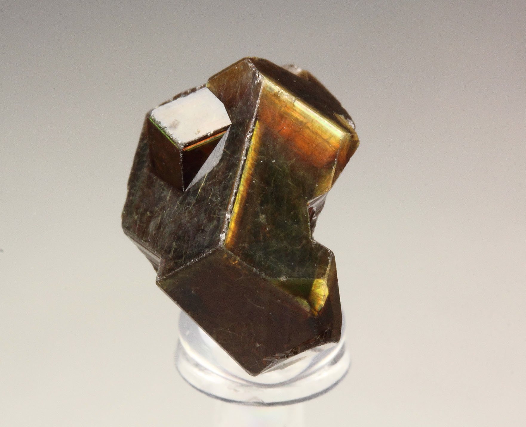 iridescent rainbow GARNET var. ANDRADITE