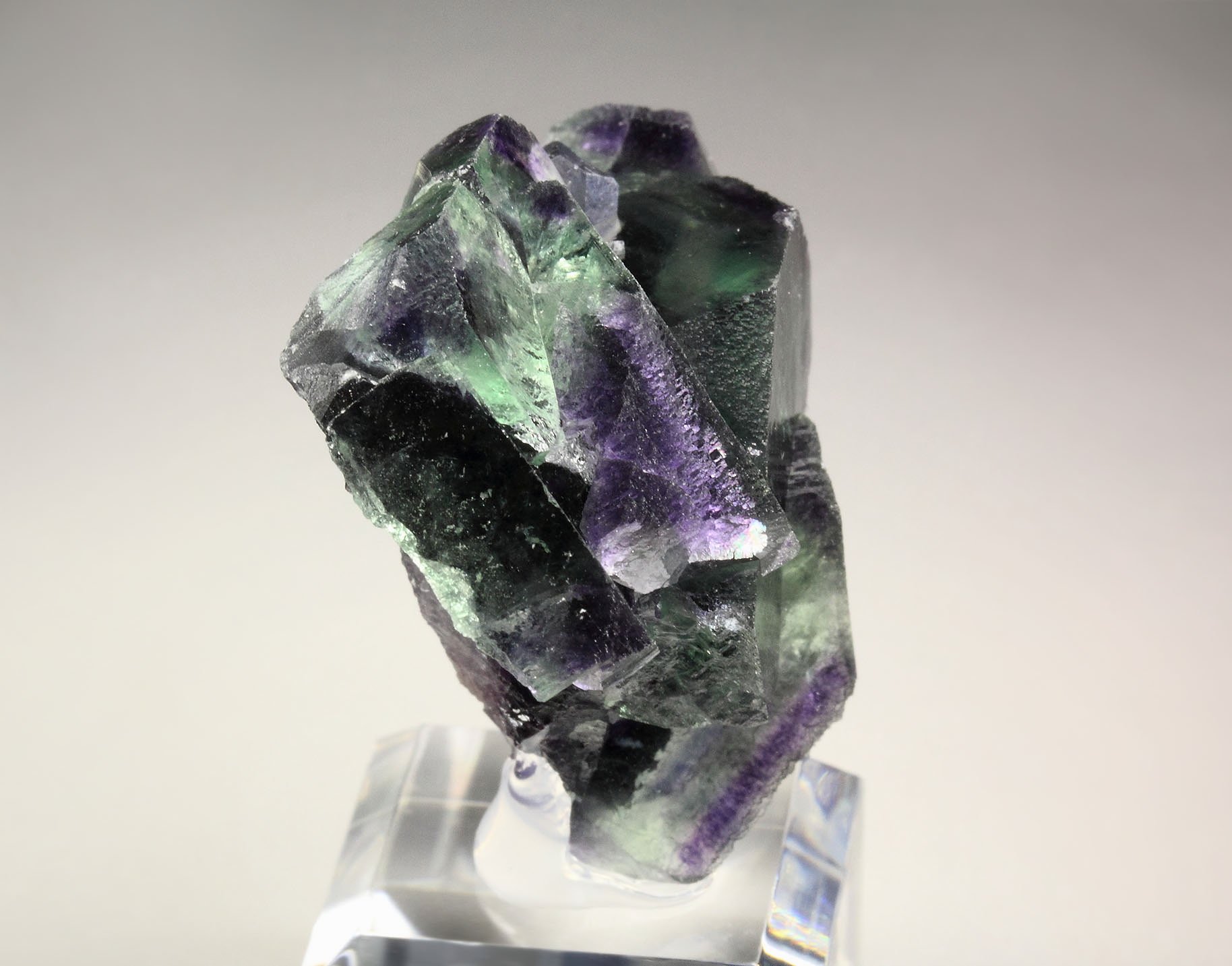 FLUORITE with PHANTOMS, PYRITE