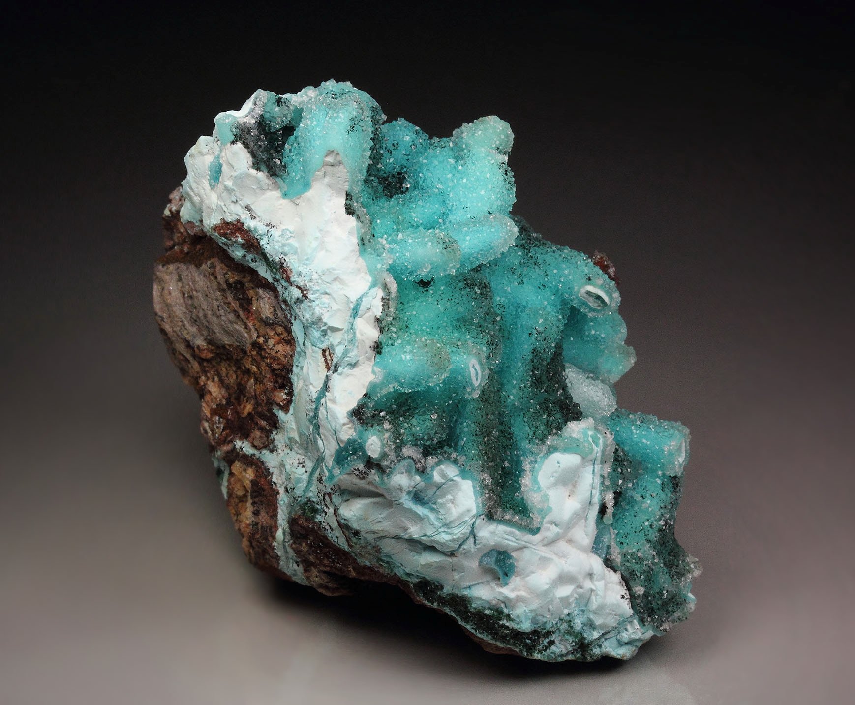 CHRYSOCOLLA, QUARTZ