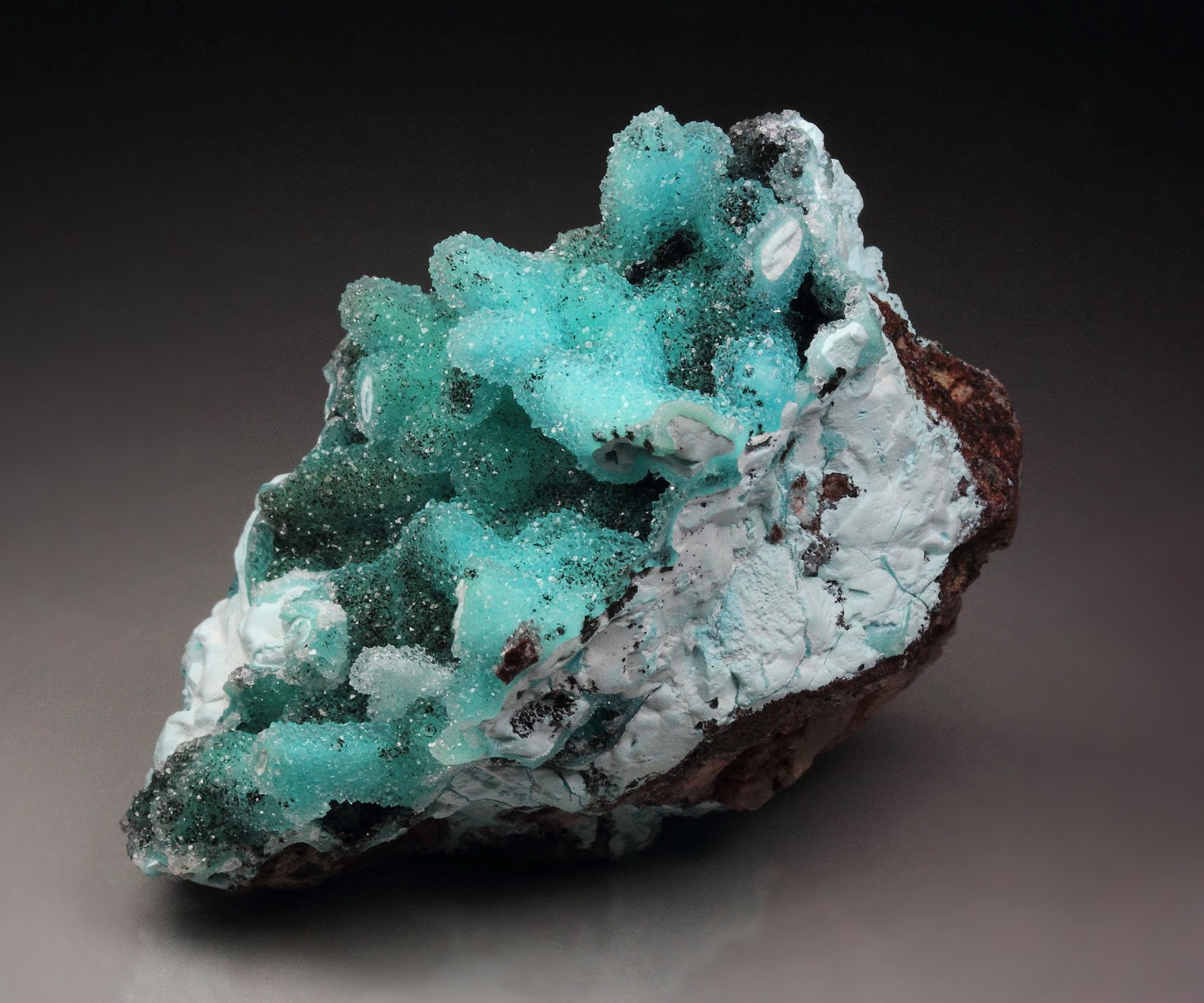 CHRYSOCOLLA, QUARTZ