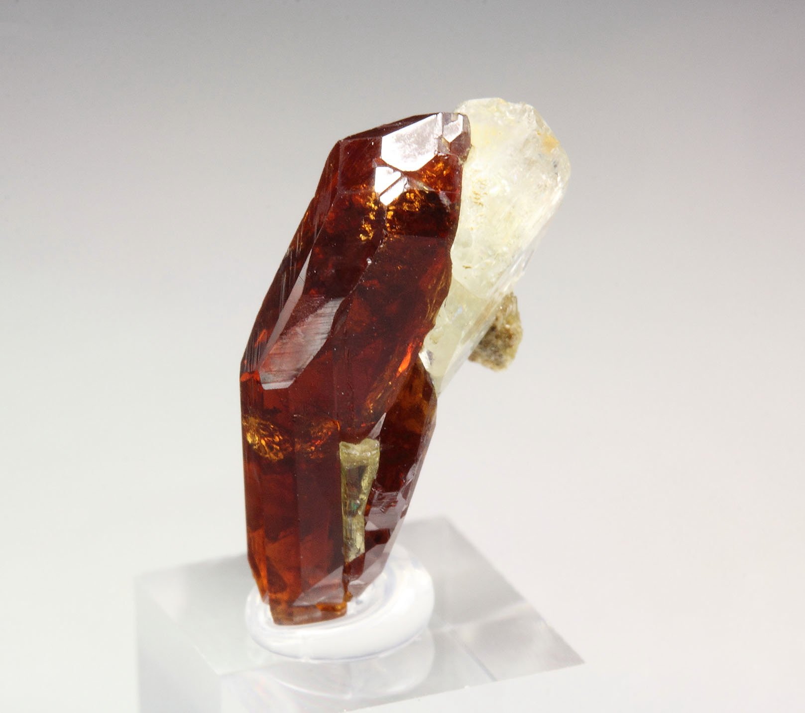 gem GARNET var. HESSONITE, DIOPSIDE