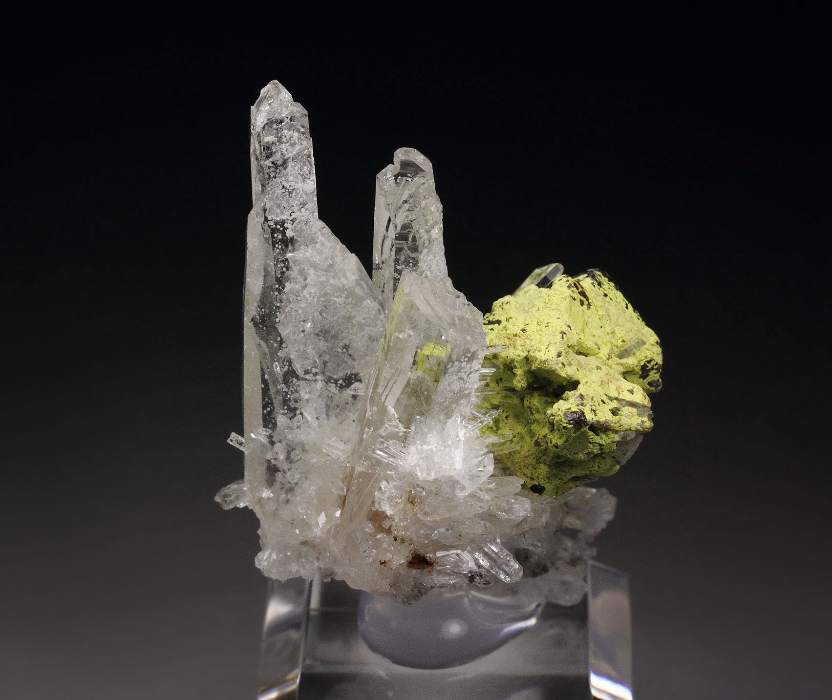 SCHEELITE, STOLZITE, QUARTZ