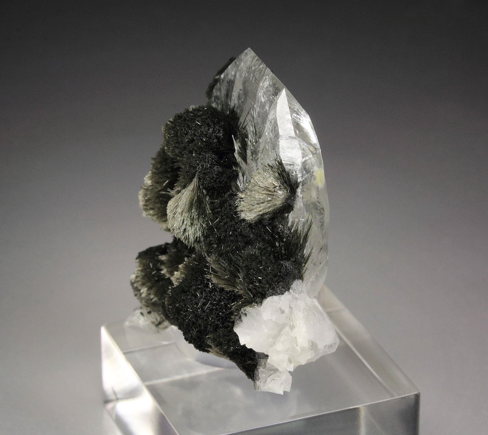 TOURMALINE (LUINAITE-(OH)), QUARTZ