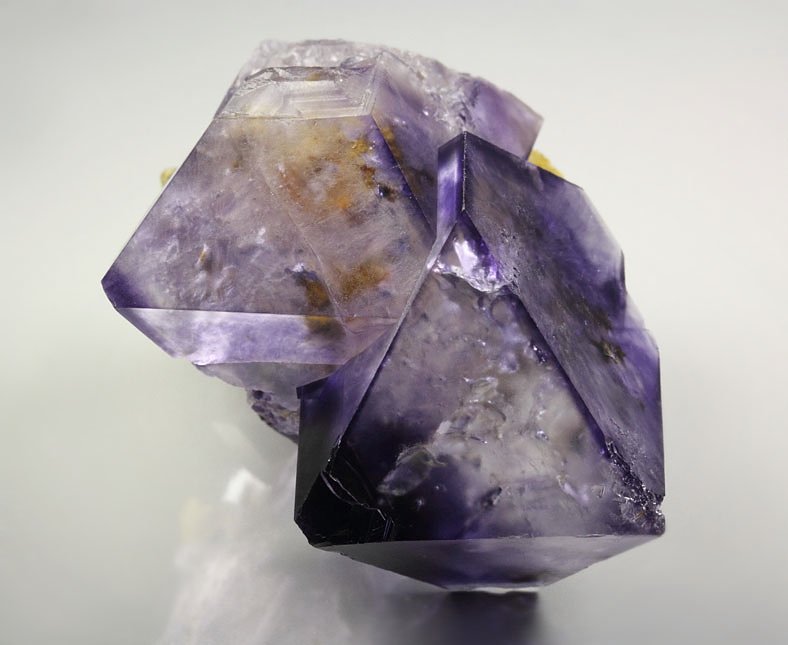 FLUORITE with PHANTOMS, QUARTZ - floater