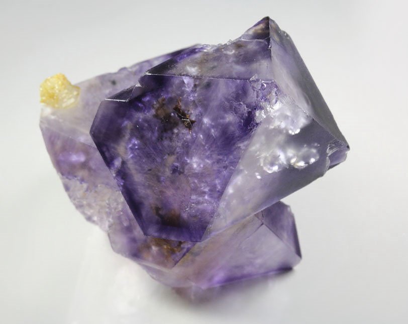 FLUORITE with PHANTOMS, QUARTZ - floater