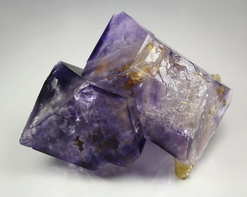 FLUORITE with PHANTOMS, QUARTZ - floater