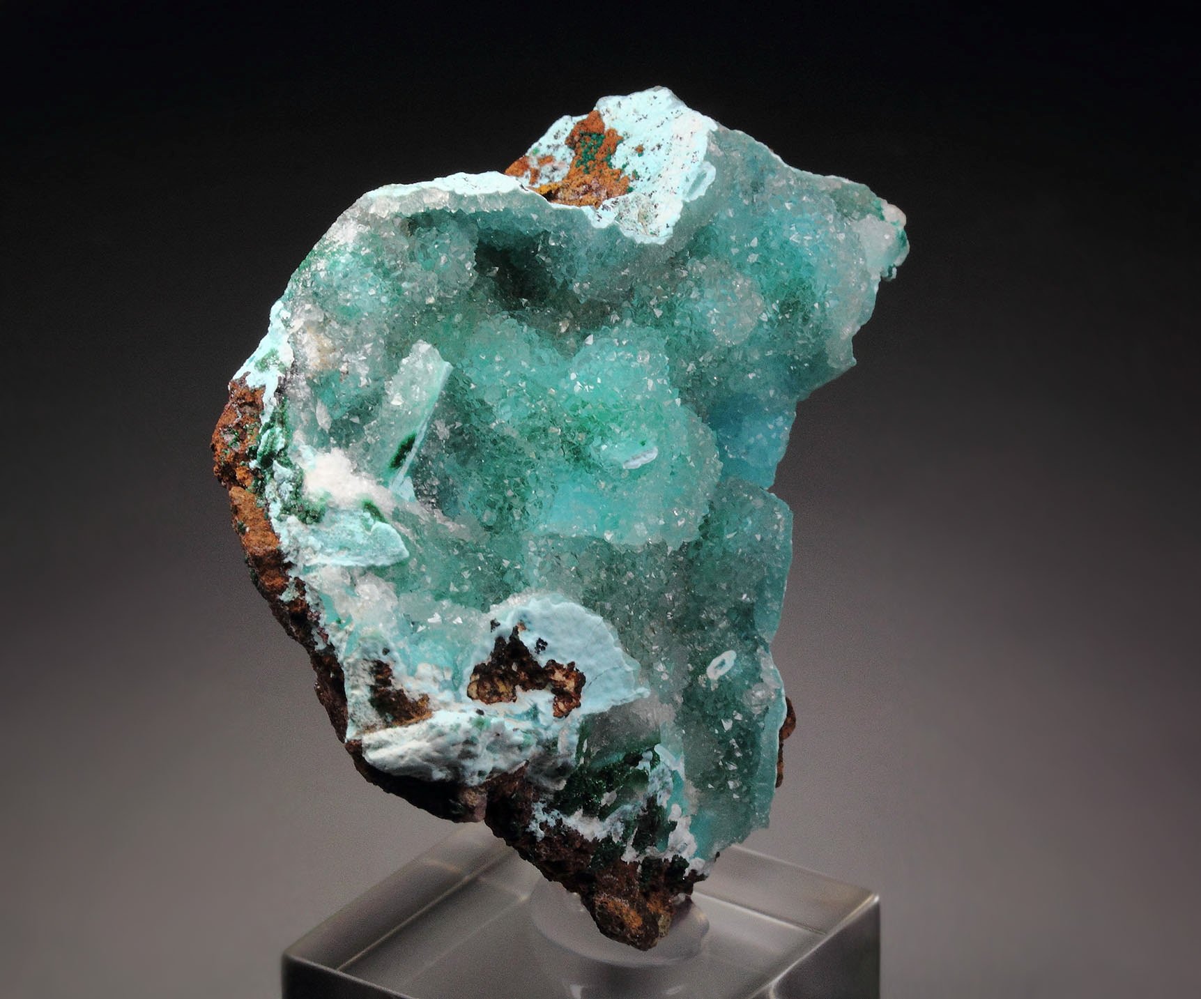 CHRYSOCOLLA, MALACHITE, QUARTZ