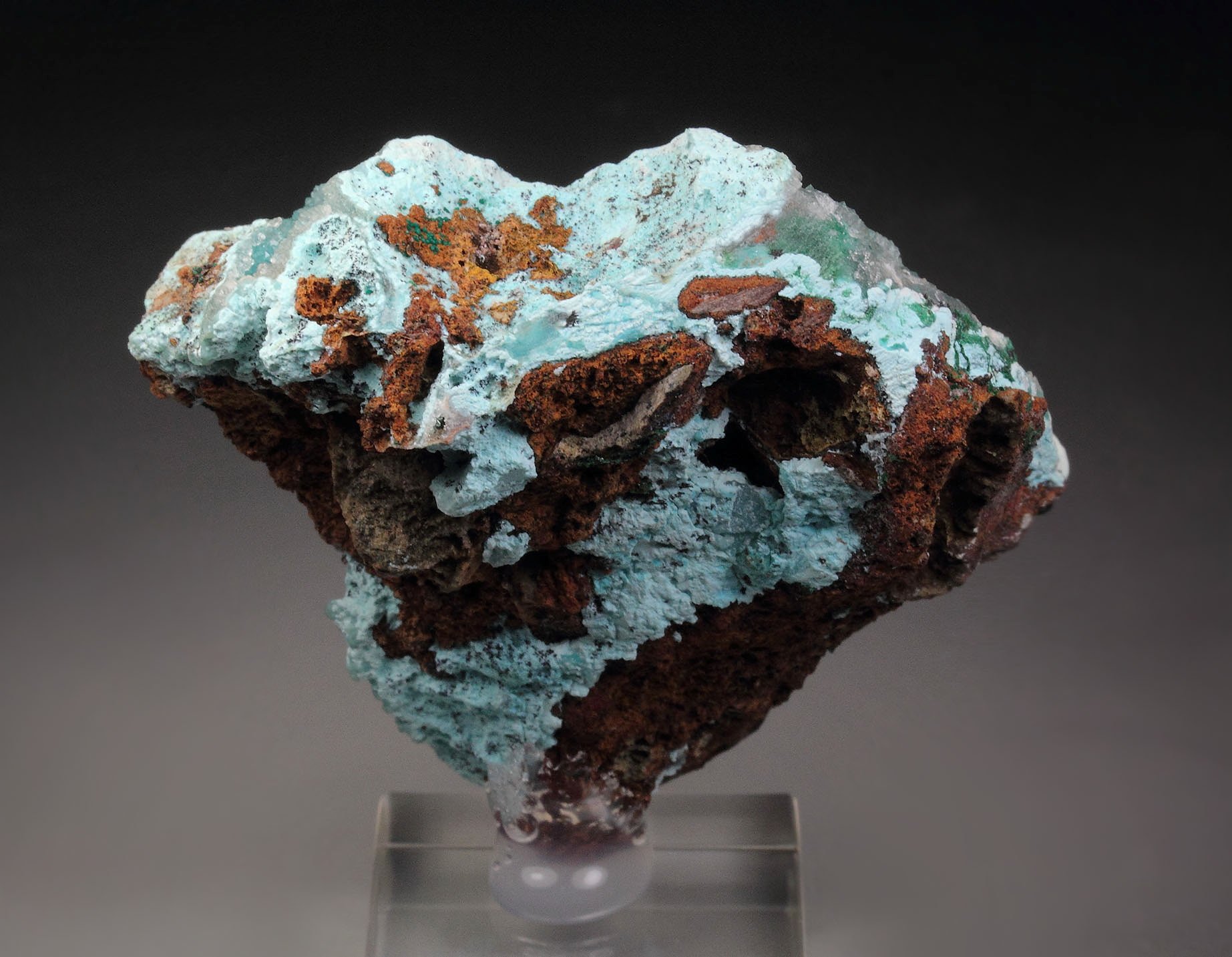 CHRYSOCOLLA, MALACHITE, QUARTZ