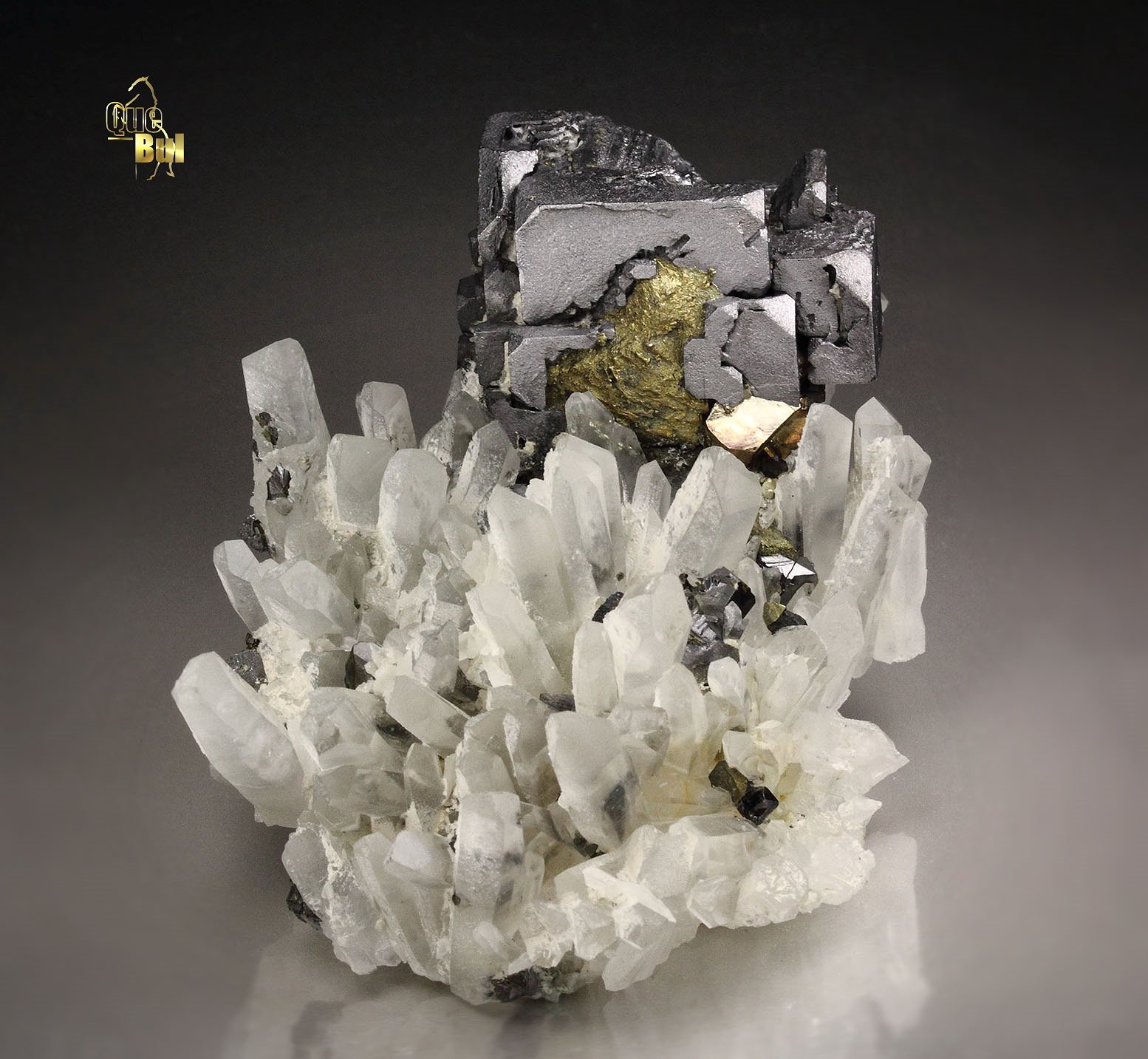 skeletal GALENA, CHALCOPYRITE, QUARTZ, SPHALERITE, PYRITE 